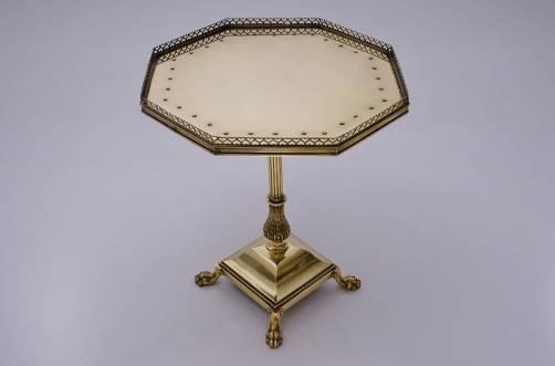 Maison Jansen brass table in the Regency style, 1920`s ca, French